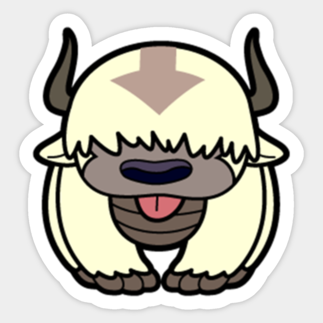 Appa Avatar The Last Airbender Sticker Teepublic 